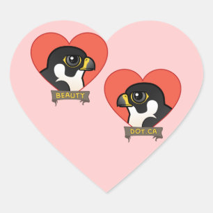 Adesivo Coração Beleza & corações de Dot.Ca