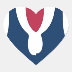 Adesivo Coração Belo Abstrato de cor de textura vermelha, branca e