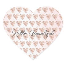Belos Corações Rosa