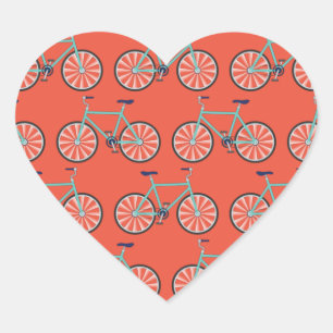 Adesivo Coração Bicicletas Bicicletas Bonitas Festas de aniversár