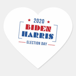 Adesivo Coração Biden Harris 2020