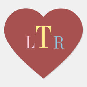 Adesivo Coração Bloco de Seal de Envelope Personalizado de Coraçõe