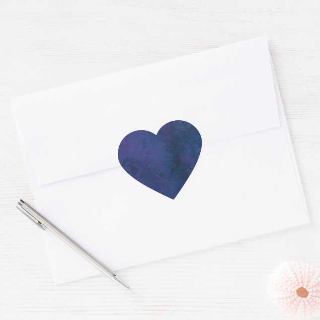 Adesivo Coração blue (Envelope)