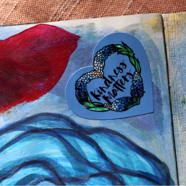 Adesivo Coração Bondade importa texas bluebonnets (Criador carregado)