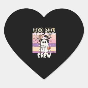 Adesivo Coração Boo Boo Crew Halloween Enfermeira Fantasma Essenci