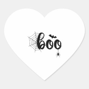 Adesivo Coração Boo Halloween Ghost Cute Halloween Matando