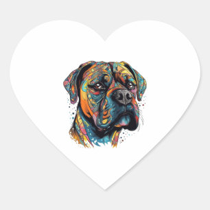 Adesivo Coração Boxer Buddies Playful File Summary Digital