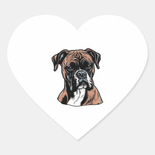 Adesivo Coração Boxer Buddy Humorous Protetor