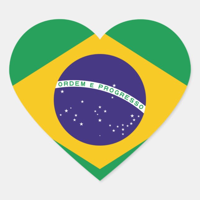 Adesivo Coração brasil (Frente)