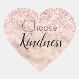 Adesivo Coração Brilhante Cor-de-rosa brilhante Glitzy Sparkle