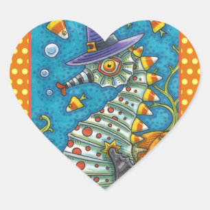 ADESIVO CORAÇÃO BRUXO DO MAR CANDY, SOB O SEIO DO MAR