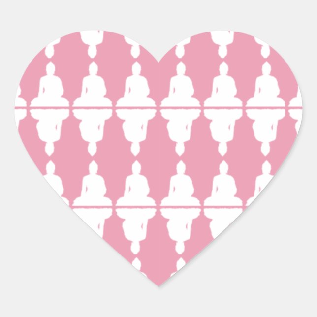 Adesivo Coração Buddha Heart (Frente)