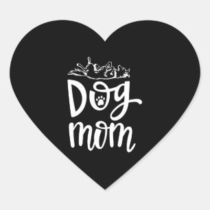 Adesivo Coração Cachorro bonito, melhor cão