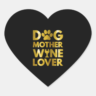 Adesivo Coração Cachorro Mãe Vinho Lover 2021
