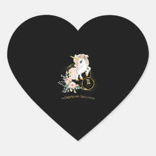 Adesivo Coração Camisa de Capricórnio Sinal de Unicórnio Zodiac pa