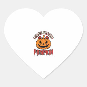 Adesivo Coração Camisa de entrega de Halloween da enfermeira abóbo