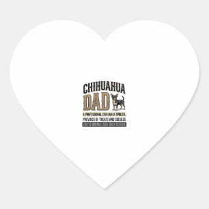 Adesivo Coração Camisa de Pai de Chihuahua Vintage Design_1