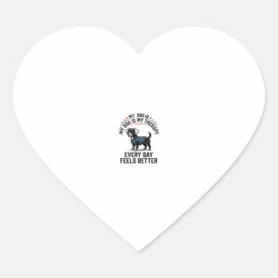 Adesivo Coração Camisa de Terapia Canina Presente de Cão Engravado