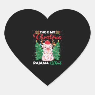 Adesivo Coração Camisa Rosa Pingue-Pia Natal