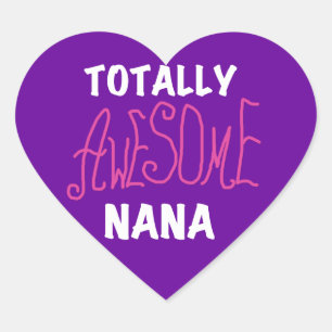 Adesivo Coração Camisas e presentes totalmente incríveis Nana Pink