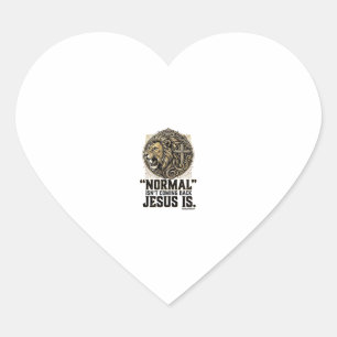 Adesivo Coração Camiseta Cristã Cruz do Leão Jesus Está Voltando