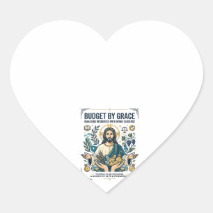 Adesivo Coração Camiseta Jornada de Paz Financeira Jesus Livre de