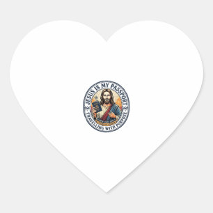 Adesivo Coração Camiseta Missões Globais Missionárias de Jesus Cri