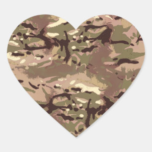 Adesivo Coração Camo Camo, mil da arte do Wherefore? Projeto de