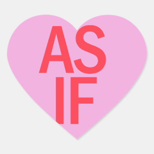 Adesivo Coração Candy Heart - AS IF