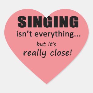 Adesivo Coração Cantando não é tudo o que diz o coração