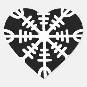 Adesivo Coração Capacete Viking do Terror