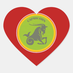 Adesivo Coração Capricorn Heart Sticker
