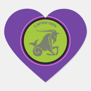 Adesivo Coração Capricorn Heart Sticker