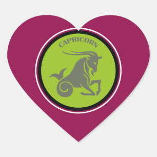 Adesivo Coração Capricorn Heart Sticker
