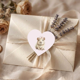 Adesivo Coração Capybara Birthday