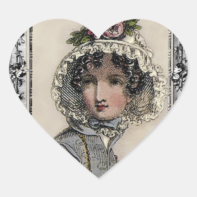 Adesivo Coração Caroline (Frente)