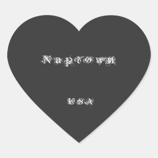 Adesivo Coração carrinho de mão carrinho do tapete, vinheta de ar