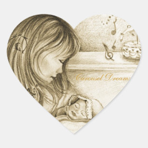 Adesivo Coração Carrossel Dreams Heart Stickers