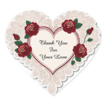 Cartão Coração Elegante Com Rosas Vermelhas