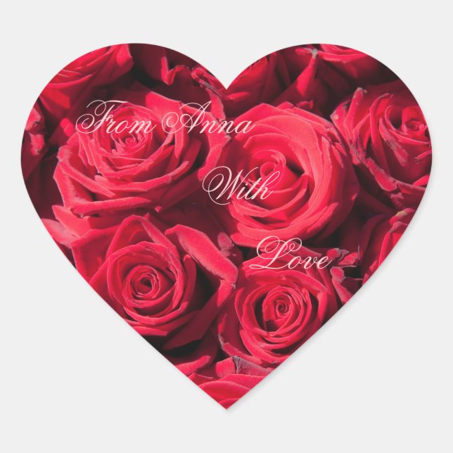 Adesivo Coração Cartaz cardíaco com amor (Frente)