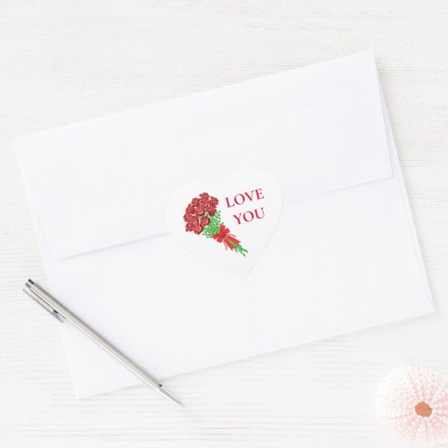 Adesivo Coração Cartuchos (Envelope)