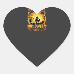 Adesivo Coração Casa Assombrada Terrores de Halloween Lua Cheia Ab