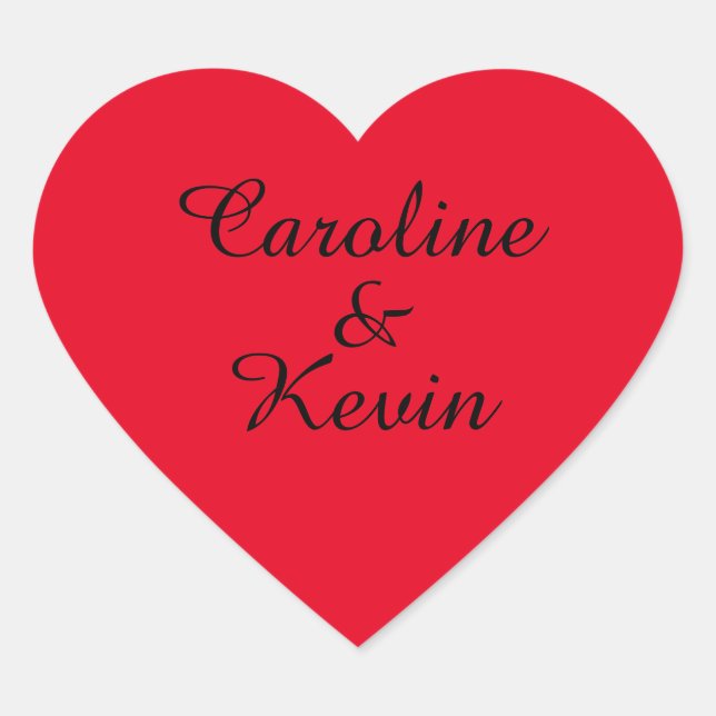 Adesivo Coração Casais com palhetas em forma de coração (Frente)