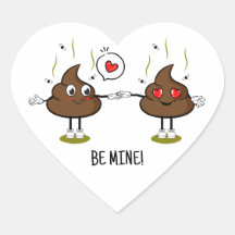 Casal de Amor Emoji de Poop Personalizado