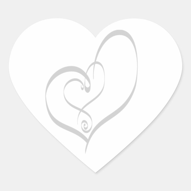 Adesivo Coração Casamento Corações Convite Envelope Selo Casamento (Frente)