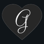 Adesivo Coração Casamento Corações Monograma - Letra G Envelope Ca<br><div class="desc">Casamento Corações Monograma - Letra G Envelope Casado</div>