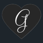 Adesivo Coração Casamento Corações Monograma - Letra G Envelope Ca<br><div class="desc">Casamento Corações Monograma - Letra G Envelope Casado</div>