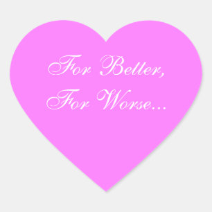 Adesivo Coração Casamentos Convidam Fuchsia Rosa