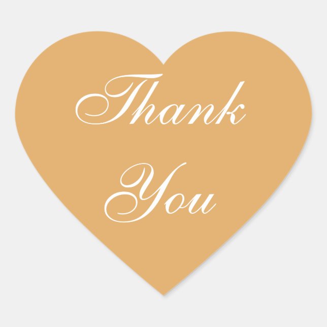 Adesivo Coração Casamentos Convite Terra Amarelo (Frente)