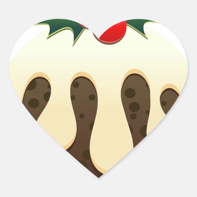Adesivo Coração casamentos de natal (Frente)